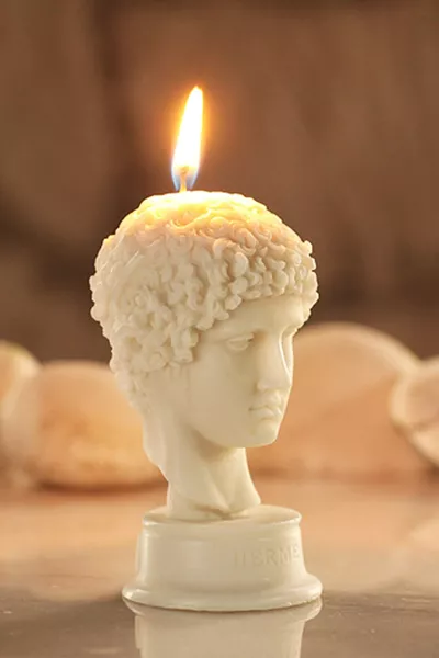 Candela Decorative Profumata alla Vaniglia Estevia Mum Hermes - 9 cm