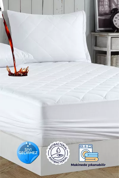 Защитная простыня Adelya Micro стеганая на резинке, полностью водонепроницаемая, односпальная, двуспальная, большая