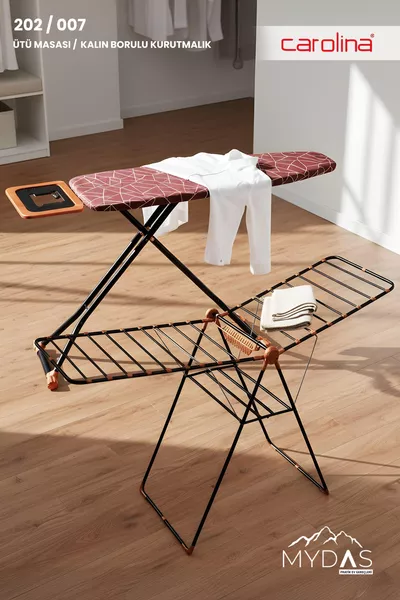 Гладилна маса Комплект с твърда тръба за сушене