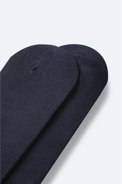 Men's Navy Cotton Ankle Socks 