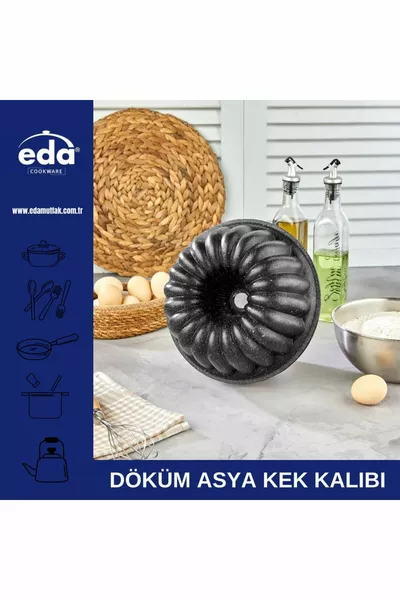 Форма для выпечки из гранита Asya с частыми рёбрами, см