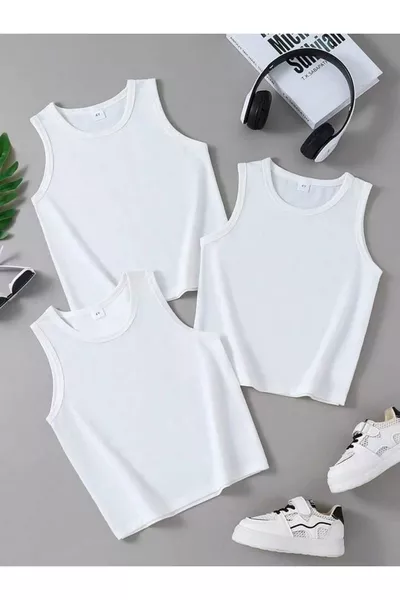 Boys' % Cotton 3-Pack Tank Tops