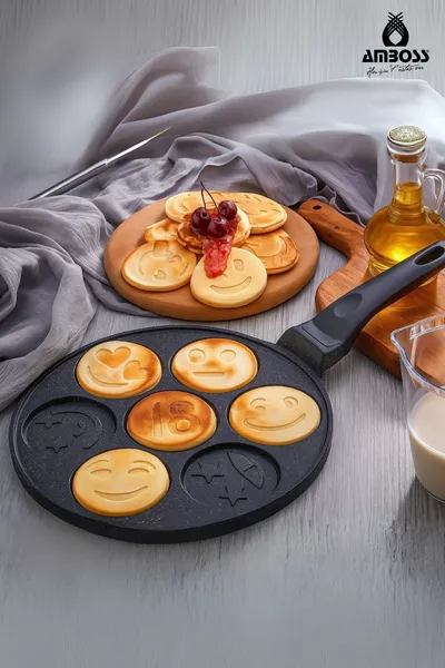 Funny Emoji Pancake Crepe Pan  Cm