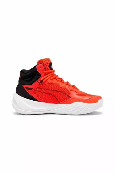 Playmaker Pro Mid Enfants Rouge Chaussures de basket-ball