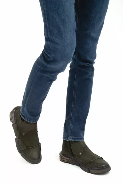 Мужские Натуральная Кожа Повседневные Сапоги   Erk Boots /