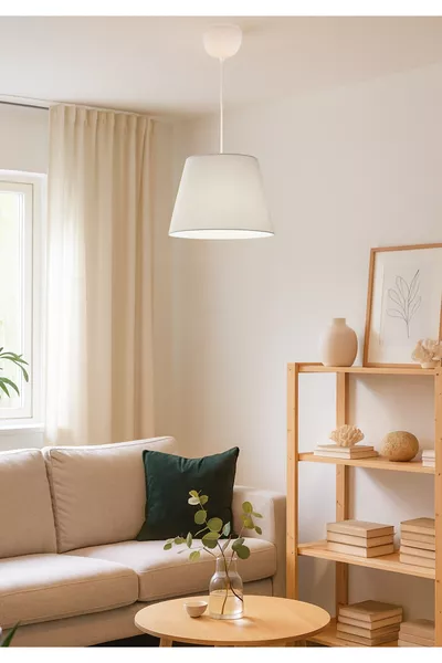 Suspension en tissu blanc Sofia