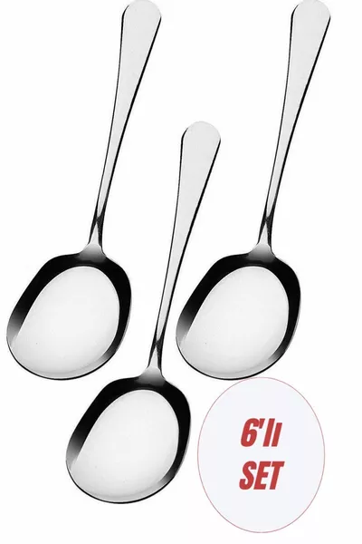 6 штук столовых ложек из нержавеющей стали, не ржавеют