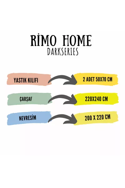 Двоен комплект спално бельо Dark серия, двустранен черно-сив