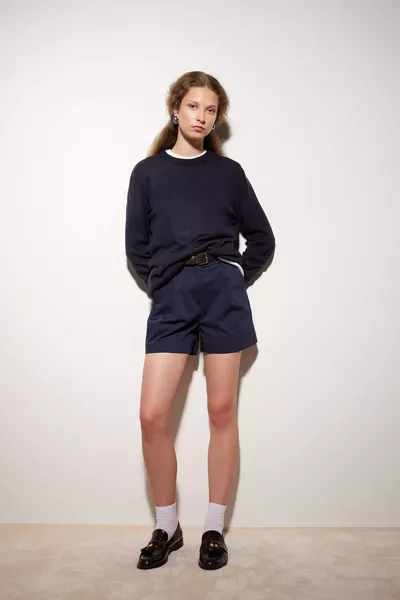 Regular Fit Soft-Touch Crew Neck Basic Plain Knit Sweater WN