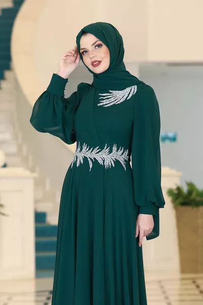 اللبلاب زائد حجم فساتين السهرة الحجاب