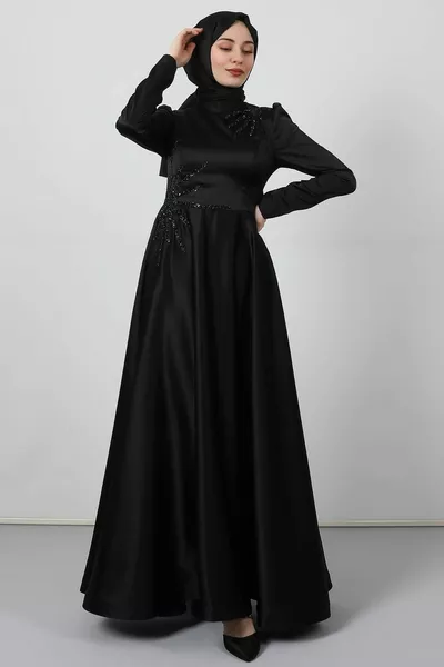 Gonna Tarlatan Abito da Sera Nero