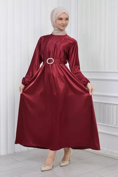 Атлас Мевляна Дизайн Пояс Хиджаб Платье Вечернее Платье