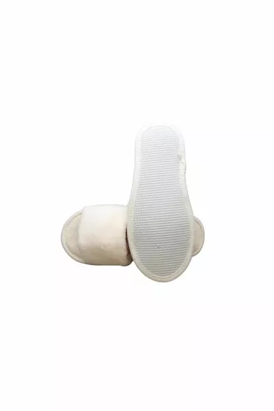 النعال المخملية حمام المنزل فندق الأمومة النعال عدم الانزلاق رقيقة مفتوحة اصبع القدم