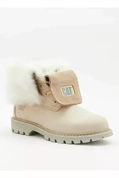 أحذية نسائية جلدية بيج يوتا فرو WP P