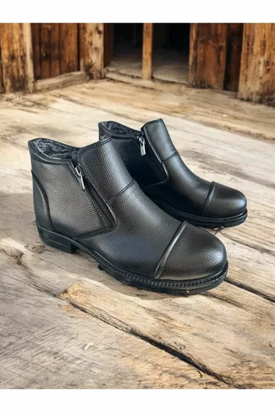 Su & Soğuğa Dayanıklı Kışlık Fermuarlı Kürklü Outdoor Bot