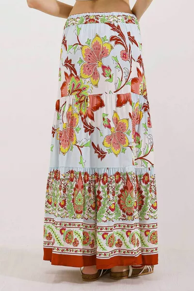  Gonna Lunga Fantasia - Borgogna