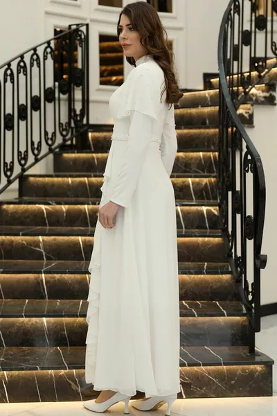 الحجاب مساء اللباس Asil مساء اللباس Ecru 