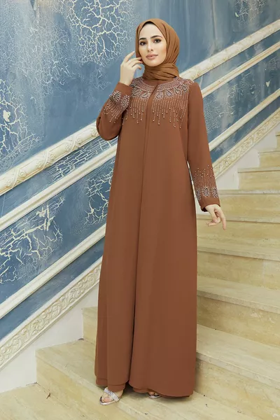 Lina Abiti da Sera Taglie Forti - Cammello