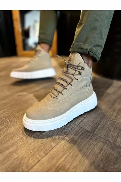 Knack High Sole Boots  Mink Suede