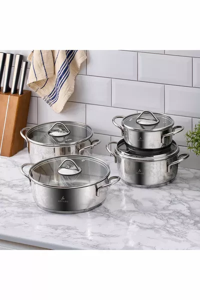 Solo 8-Piece Stainless Steel Cookware Set