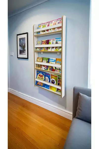 Natural 4-Shelf Bookcase - Explore & Learn Bookshelf for Kids' Room - 4-Shelf Montessori Bookshelf