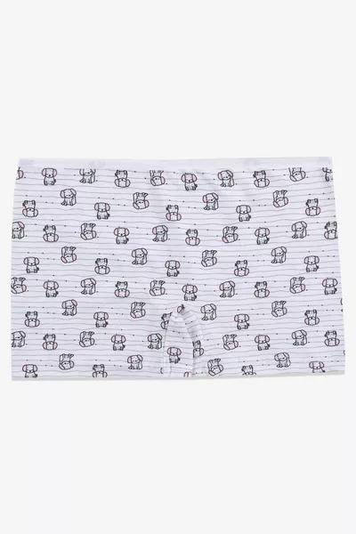 Girls' 3-Pack Cute Dog Print Boxer
