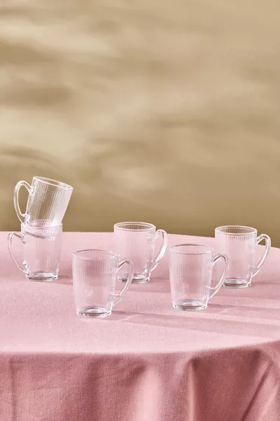 طقم 6 أكواب شاي إدنا  مل