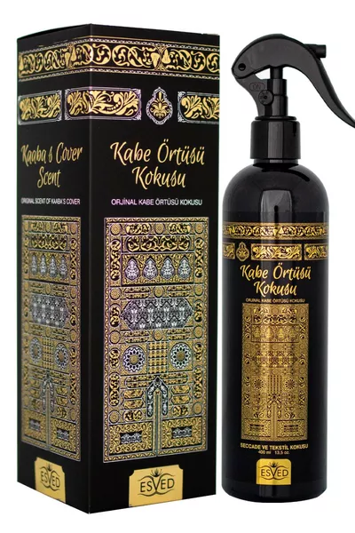 2 Pieces of Kaaba Cover Scent and 2 Pieces of Medina Rawdah Scent Spray  ml.