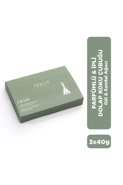 Home Sandal Ağacı & Gül Kokulu İpli Dolap Kokusu Çubuğu 3 x