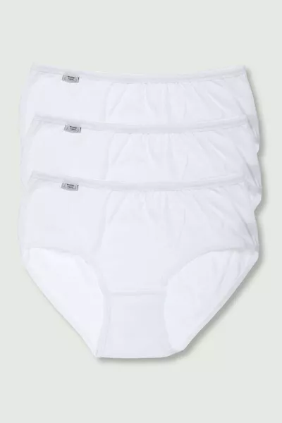 باقة من 3 ملابس داخلية نسائية بيضاء بليوكو مع ليكرا 