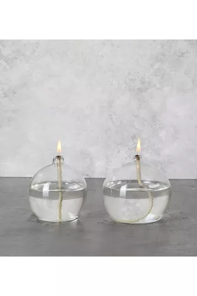 Şeffaf Kandil Yağı Kokusuz Iç Mekan Gaz Lambası Yağı  ml  Cm Fitil