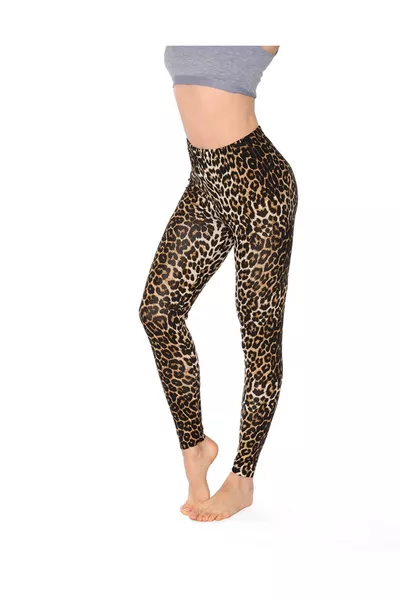 Leopard Print Stretch Long Women's Leggings - 
