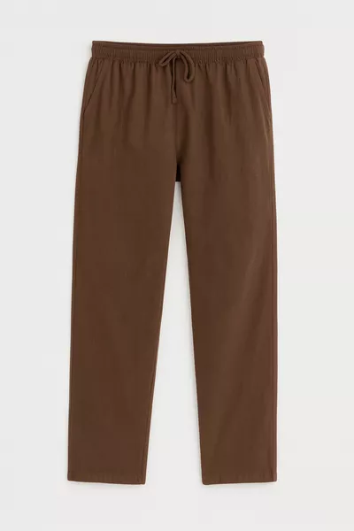 Defy Men's Relaxed Fit Linen-Look Pants
