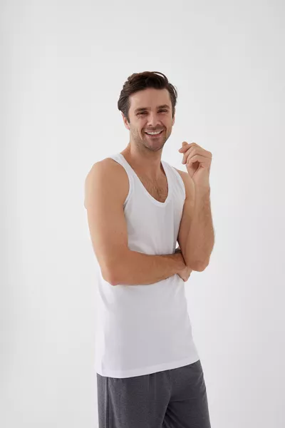 قميص داخلي رجالي قطن 3 قطع