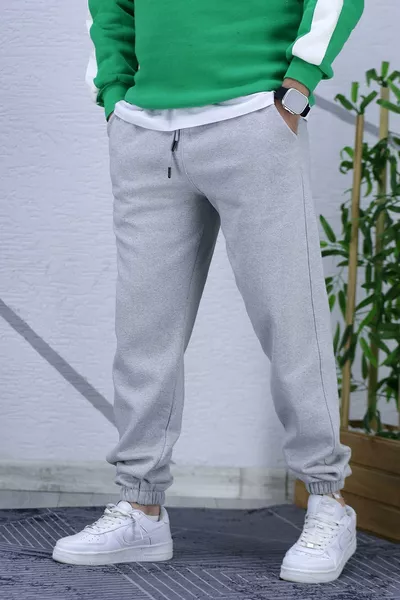 Pantaloni della tuta da uomo in Chardonnay a tre fili