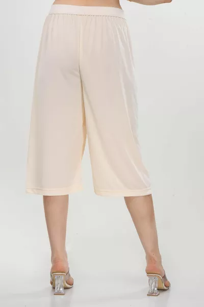 Jersey Women's Pants Skirt Shaped Underwear Lining Knee-Length Nude