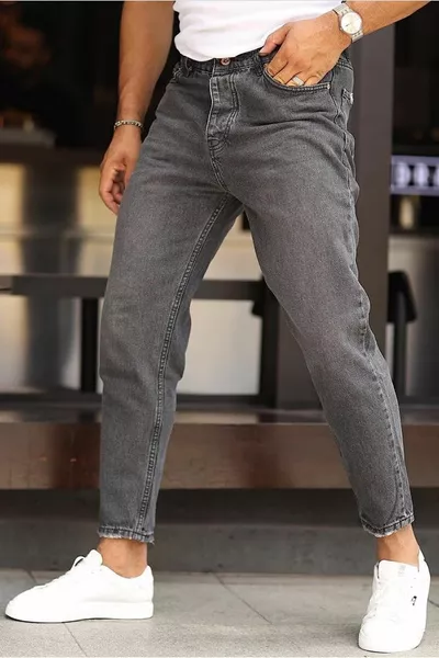 Boyfriend Relaxed Fit Smoke Color Pants