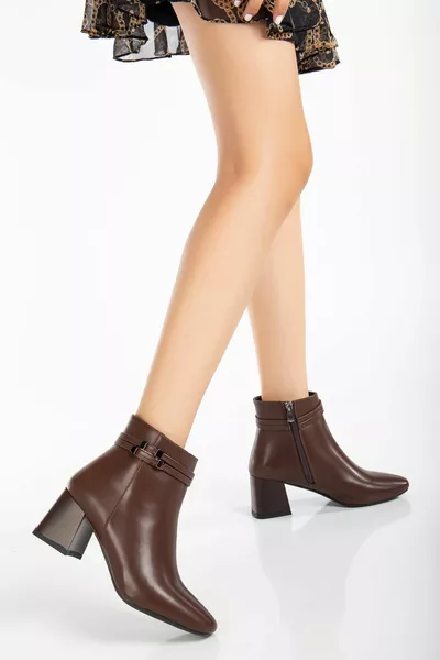 Suins Perfy Model Buckle Detailed Women's Boots