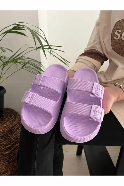 للجنسين مزدوجة الفرقة لينة سميكة عدم الانزلاق وحيد Soelite الشاطئ بركة حديقة البحر عارضة النعال