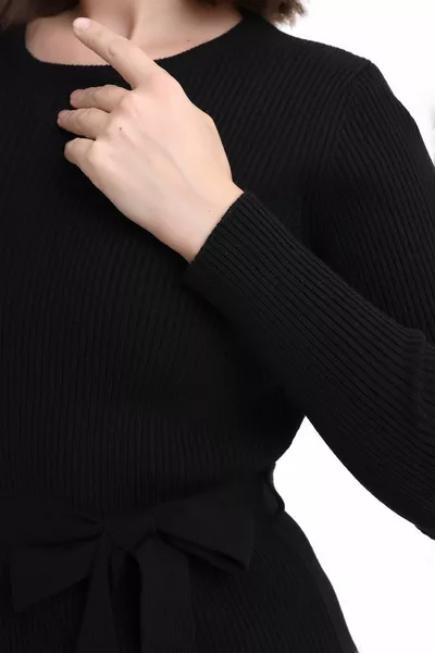 المرأة مضلع متماسكة اللباس، المرأة اللباس، اللباس، اللباس، اللباس عارضة، تريكو اللباس، أسود E