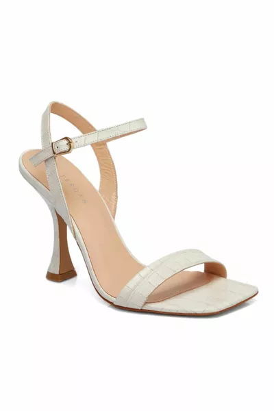Chaussures de soirée femme en cuir verni blanc - O