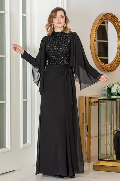 Hijab Evening Dress Waist