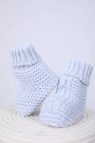 Filles Garçons % Tricots Premier Pas Chaussons 0-6 mois Nouveau-né Boîte Cadeau -1