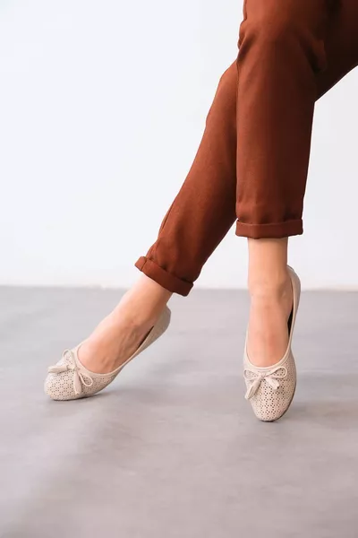 أحذية فورزا الصيفية للباليه للسيدات - جلد الجلد