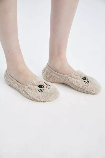 Gemusterte Heimstiefeletten für Damen