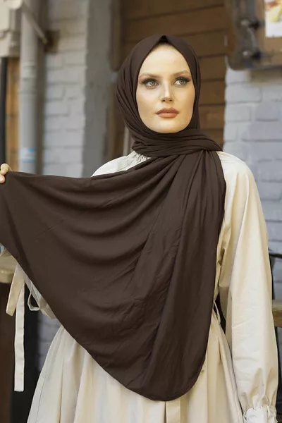 Châle peigné Bitter Coffee pour femmes