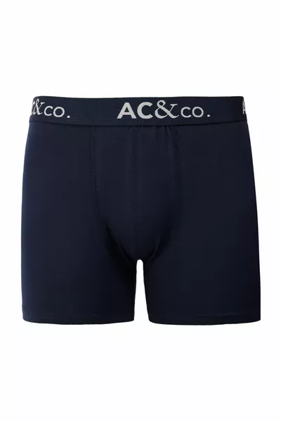 الرجال الأزرق الداكن والأخضر منقوشة القطن مرنة 3 قطع بوكسر حزمة