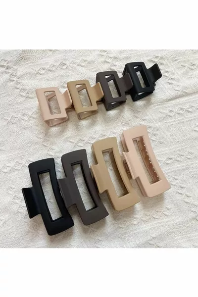 Women's 8-Piece Brown Latch Clasp Set