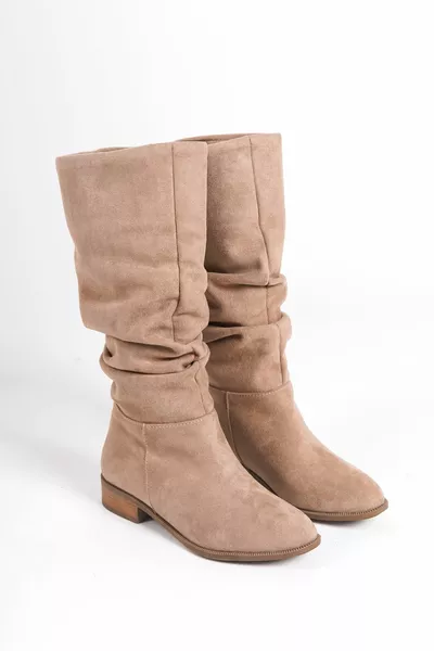 Unal Özer Stivali Casual Da Donna In Pelle Scamosciata Di Visone 