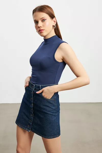 Women's Navy Blue Tank Top